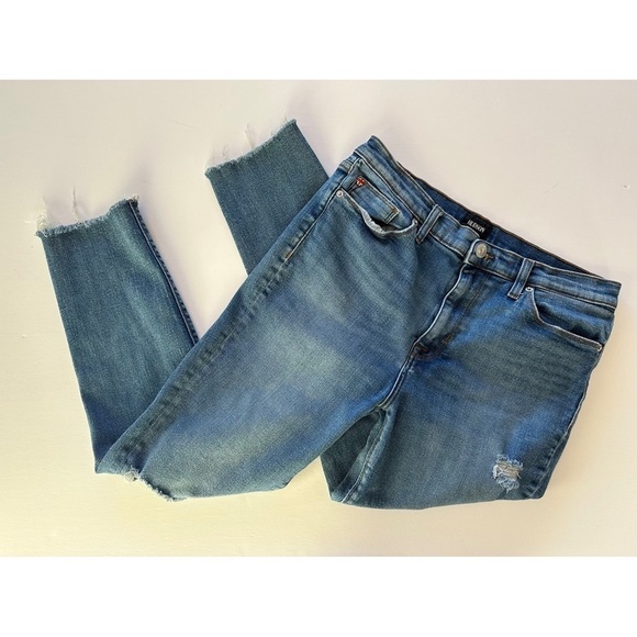 Hudson Blair High Rise Super Skinny Crop Ankle Jeans Size 31 - Picture 2 of 15